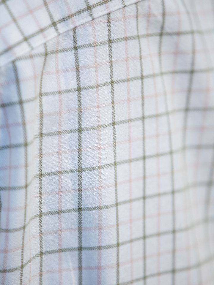 Widdicombe Women's Tattersall Shirt - Olive and Pink