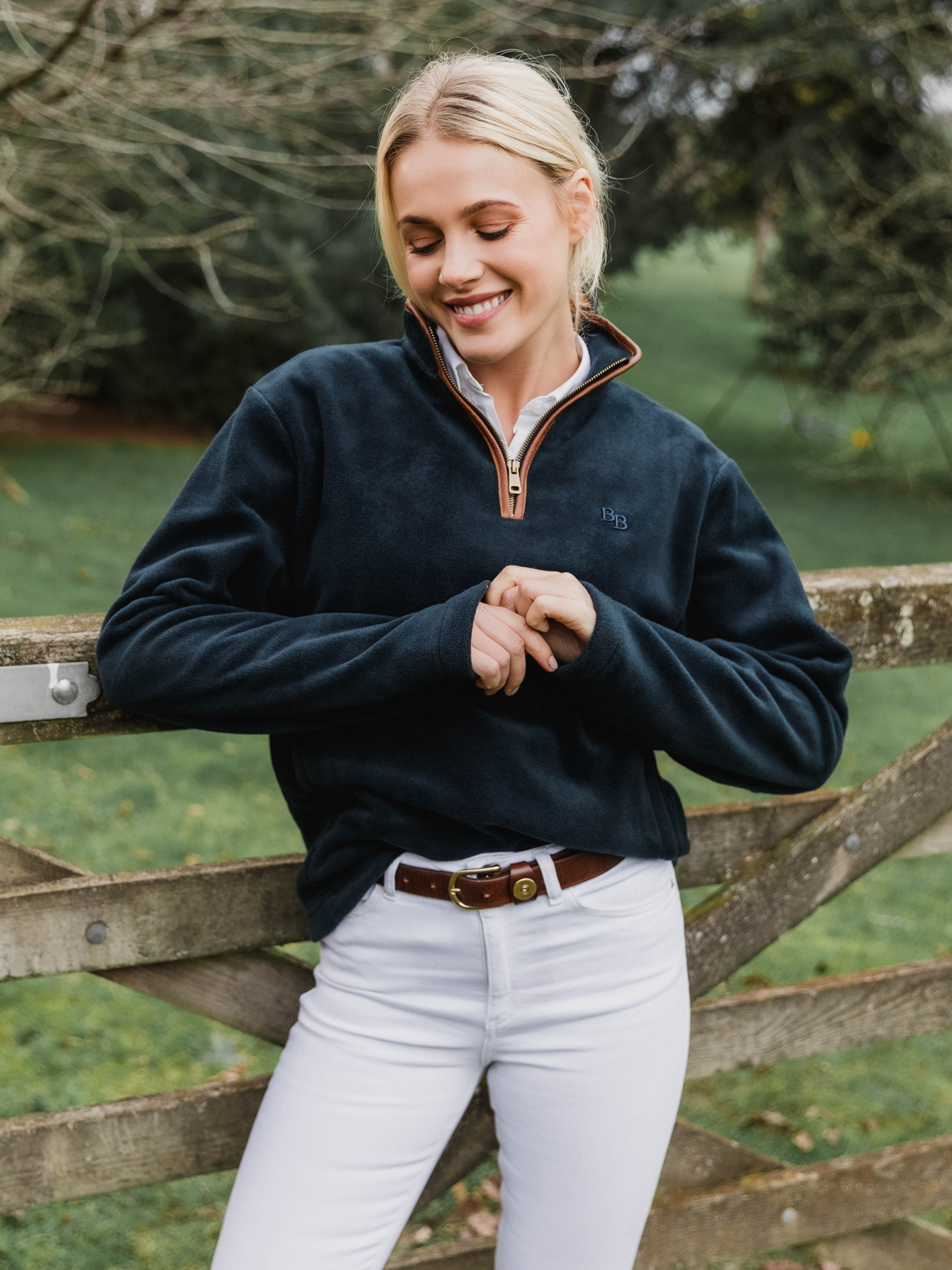 Topsham Unisex Fleece - Navy – Beaumont & Bear