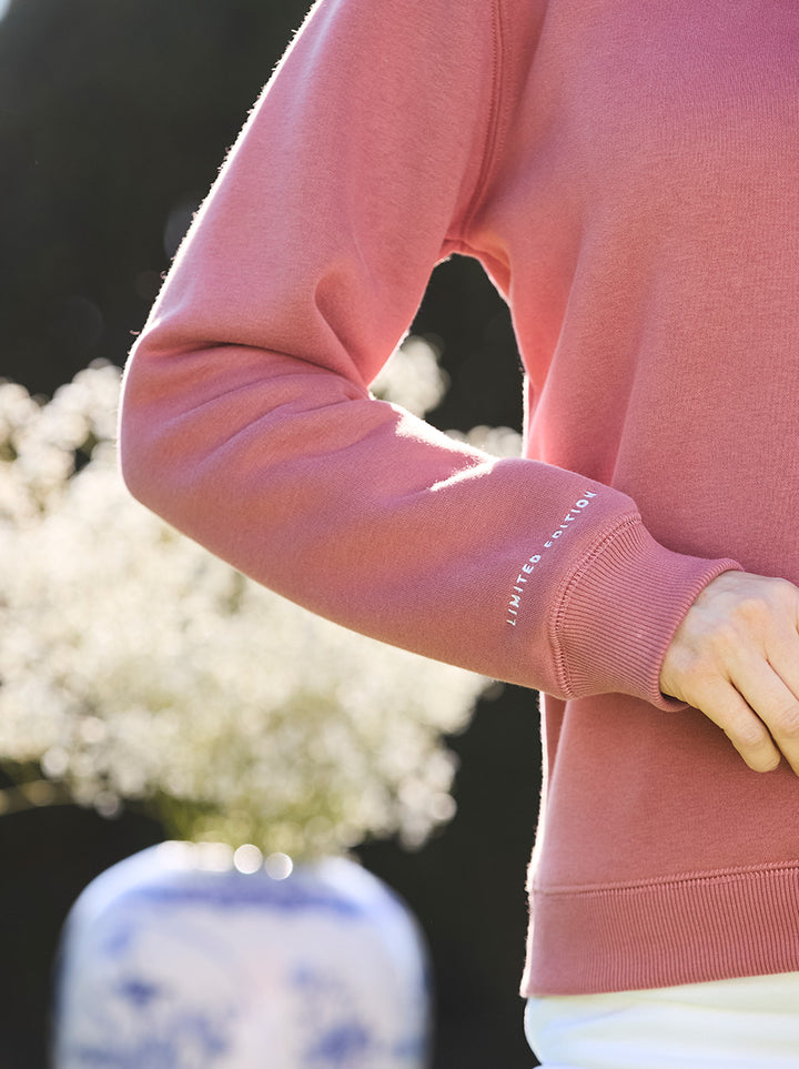 Tuckenhay Limited Edition Unisex Quarter Zip - Antique Rose
