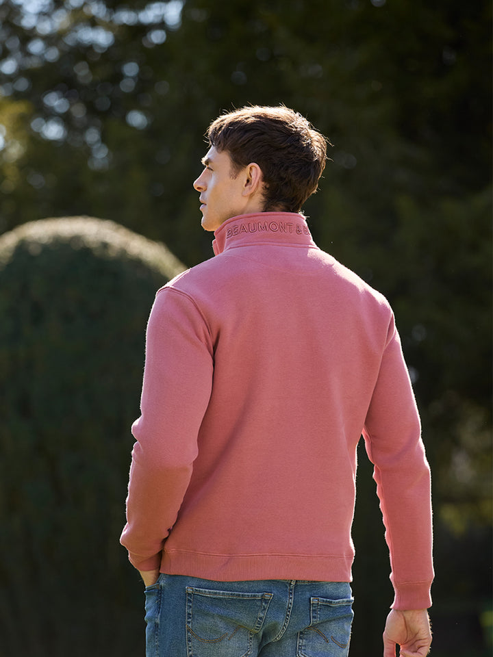 Tuckenhay Limited Edition Unisex Quarter Zip - Antique Rose