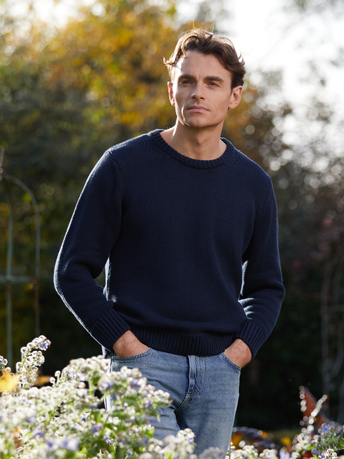 Bigbury Unisex Jumper - Navy - Beaumont & Bear