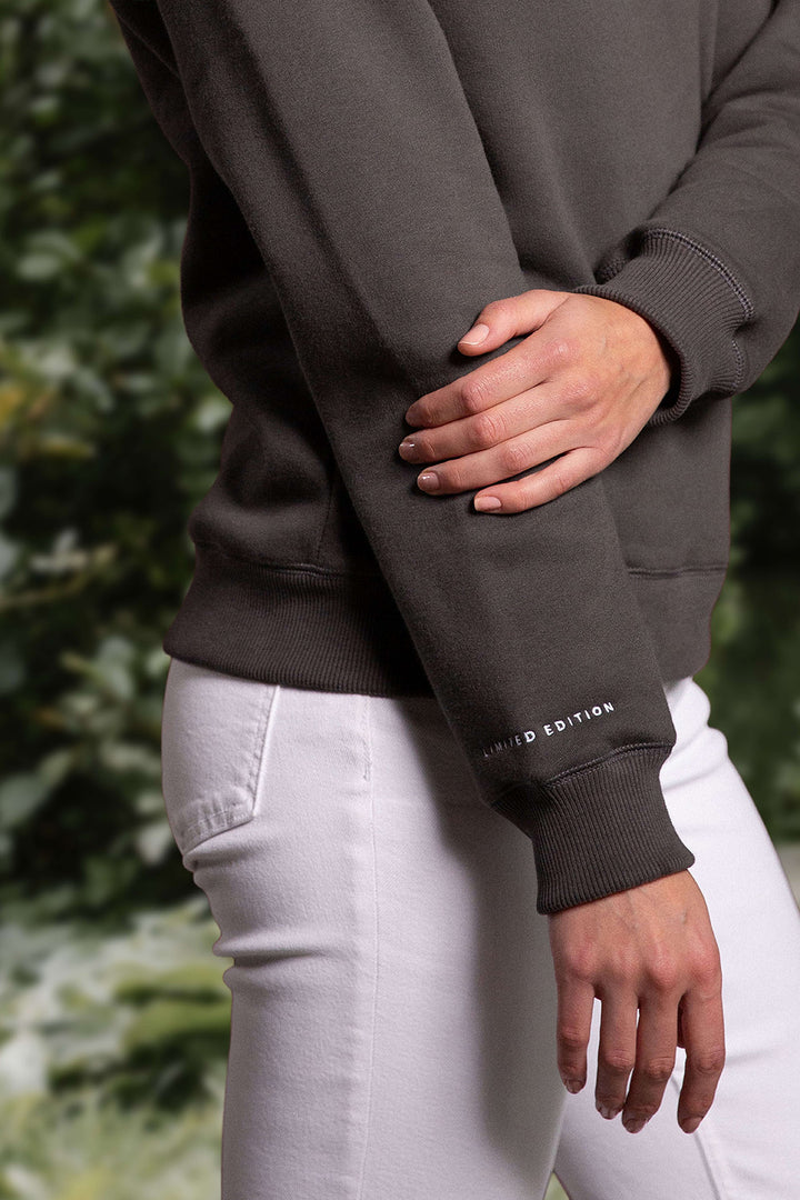 Kingswear Limited Edition Unisex Quarter Zip - Charcoal - Beaumont & Bear