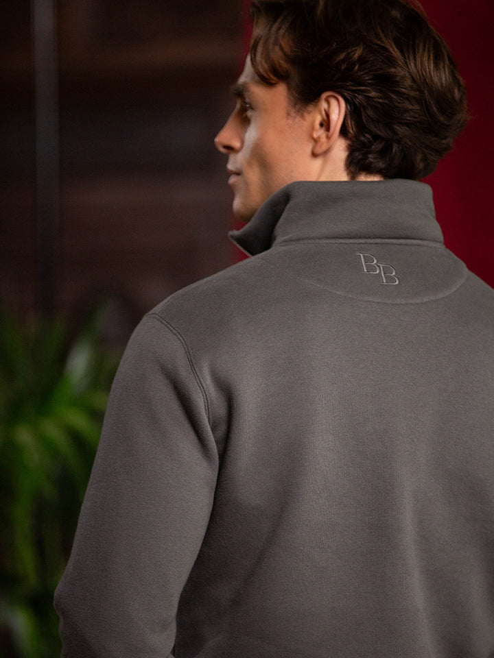 Kingswear Limited Edition Unisex Quarter Zip - Charcoal