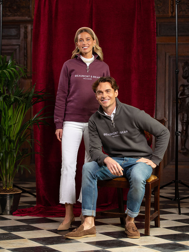 Kingswear Limited Edition Unisex Quarter Zip - Charcoal