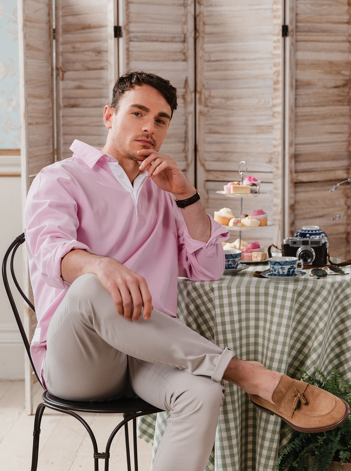 Sunny Cove Unisex Deck Shirt - Pink