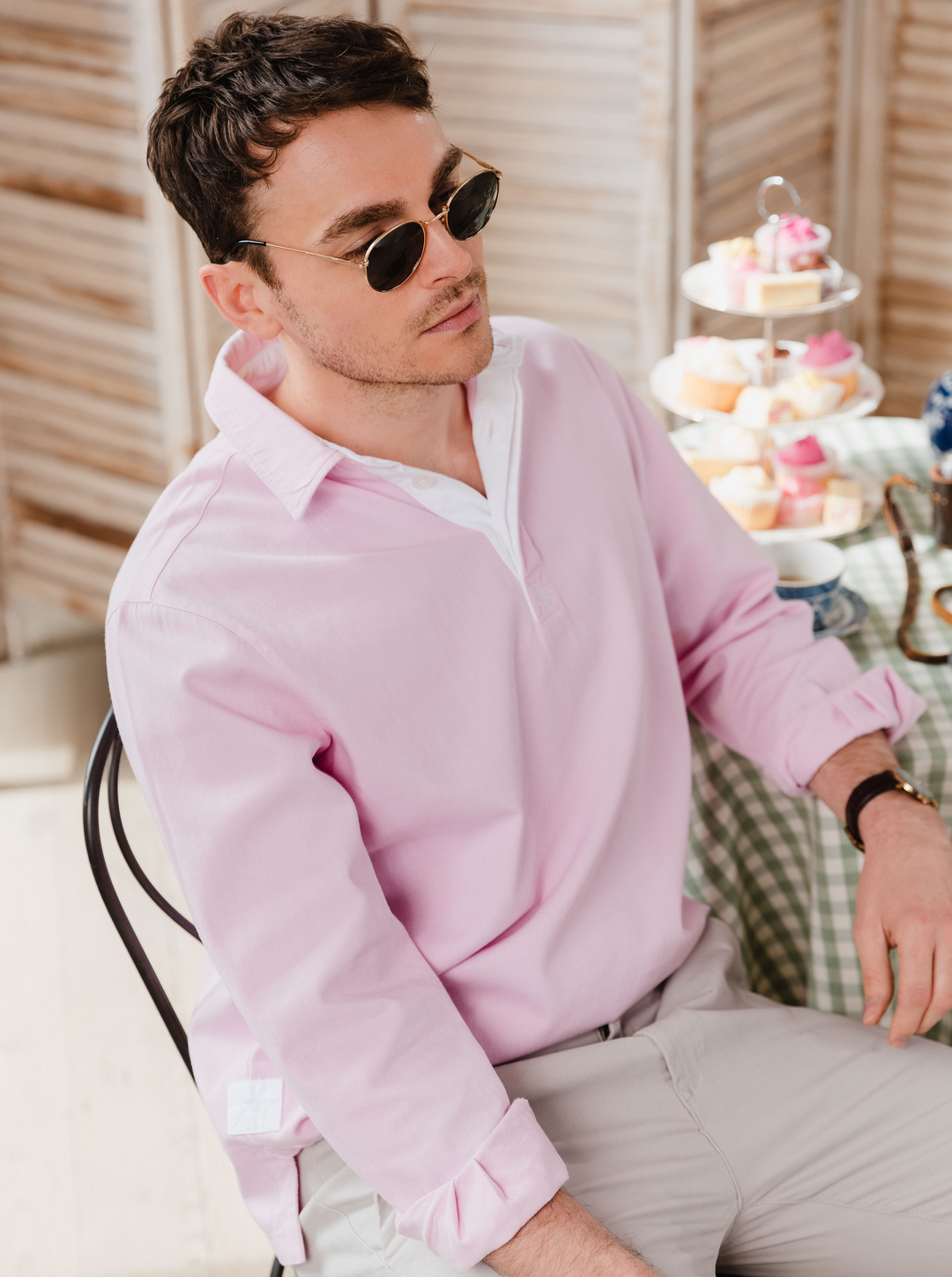 Sunny Cove Unisex Deck Shirt - Pink