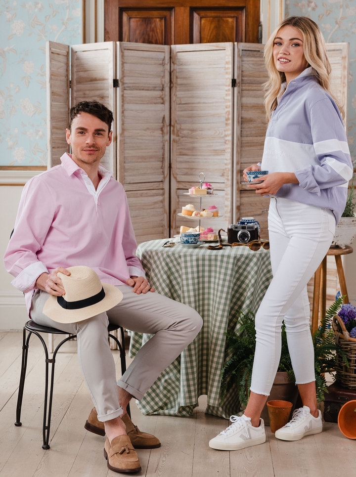 Sunny Cove Unisex Deck Shirt - Pink