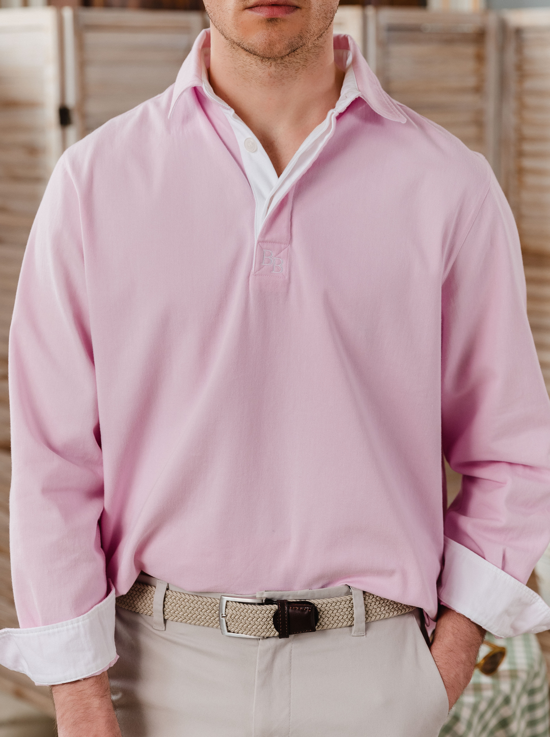 Sunny Cove Unisex Deck Shirt - Pink