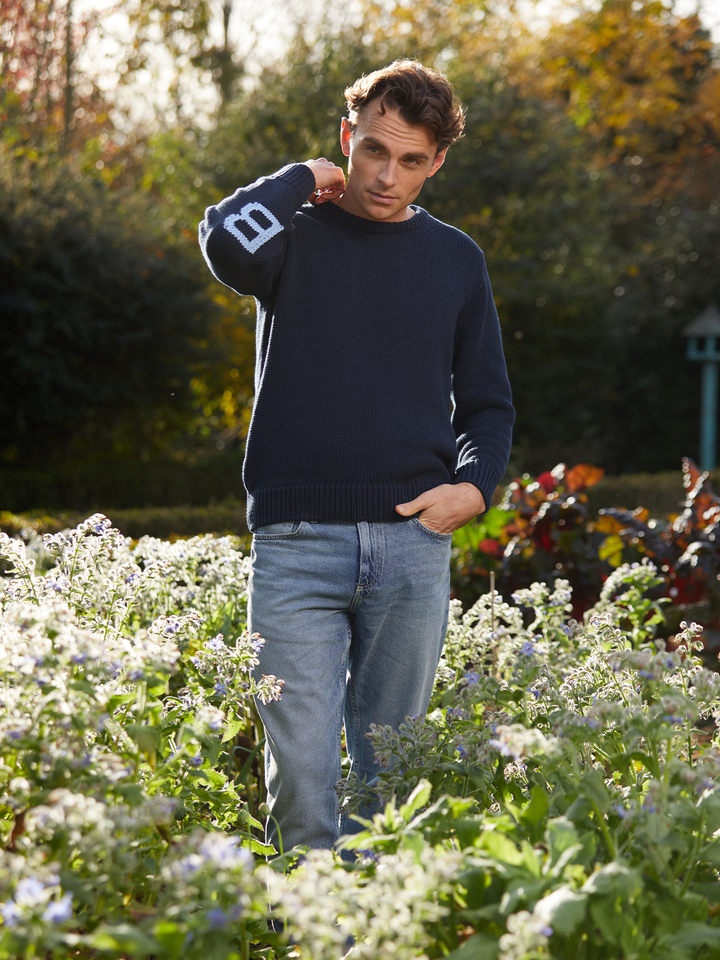 Bigbury Unisex Jumper - Navy - Beaumont &amp; Bear