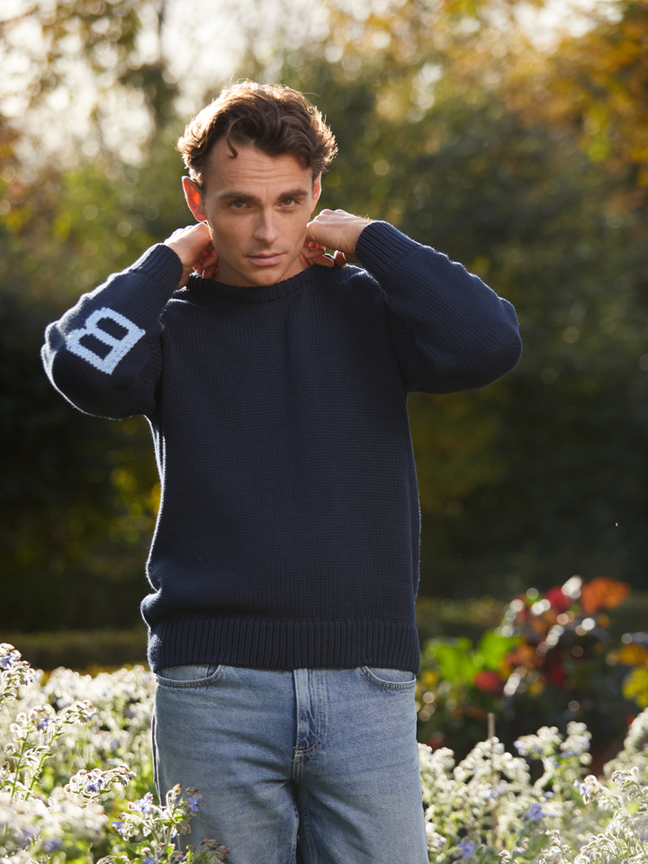 Bigbury Unisex Jumper - Navy - Beaumont &amp; Bear