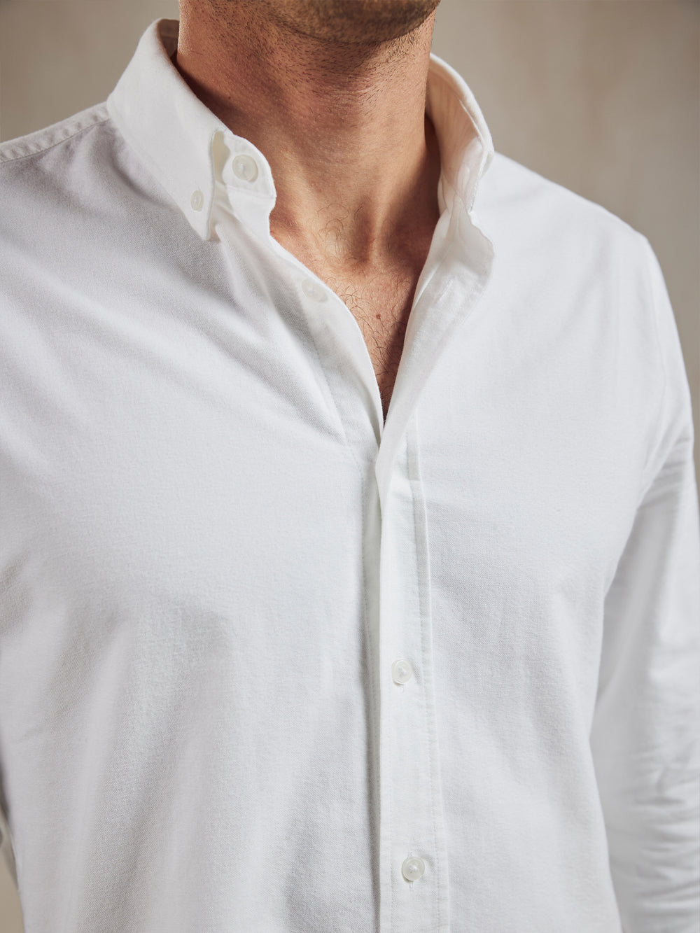 Buckland Men's Oxford Shirt - White - Beaumont & Bear