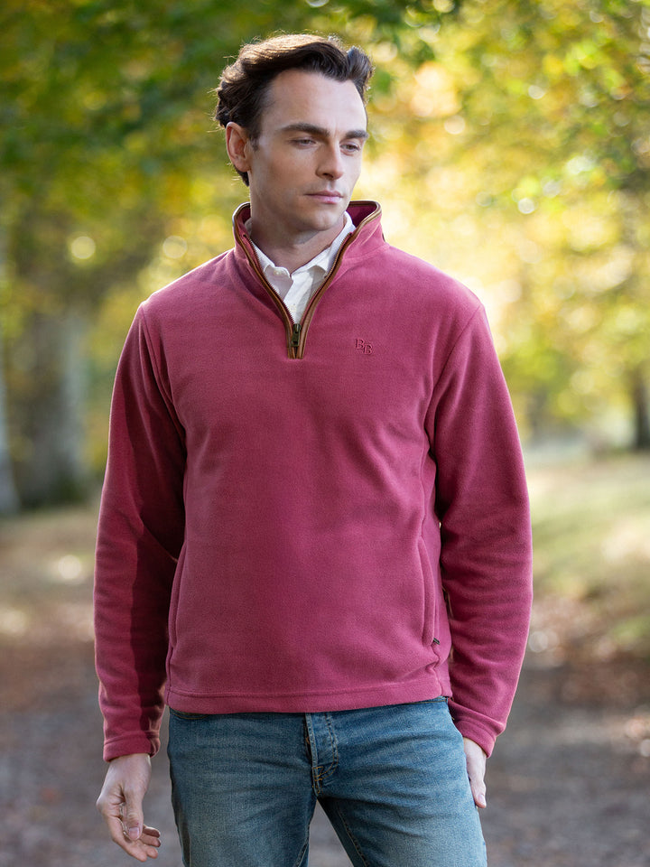 Topsham Unisex Fleece - Rhubarb - Beaumont &amp; Bear