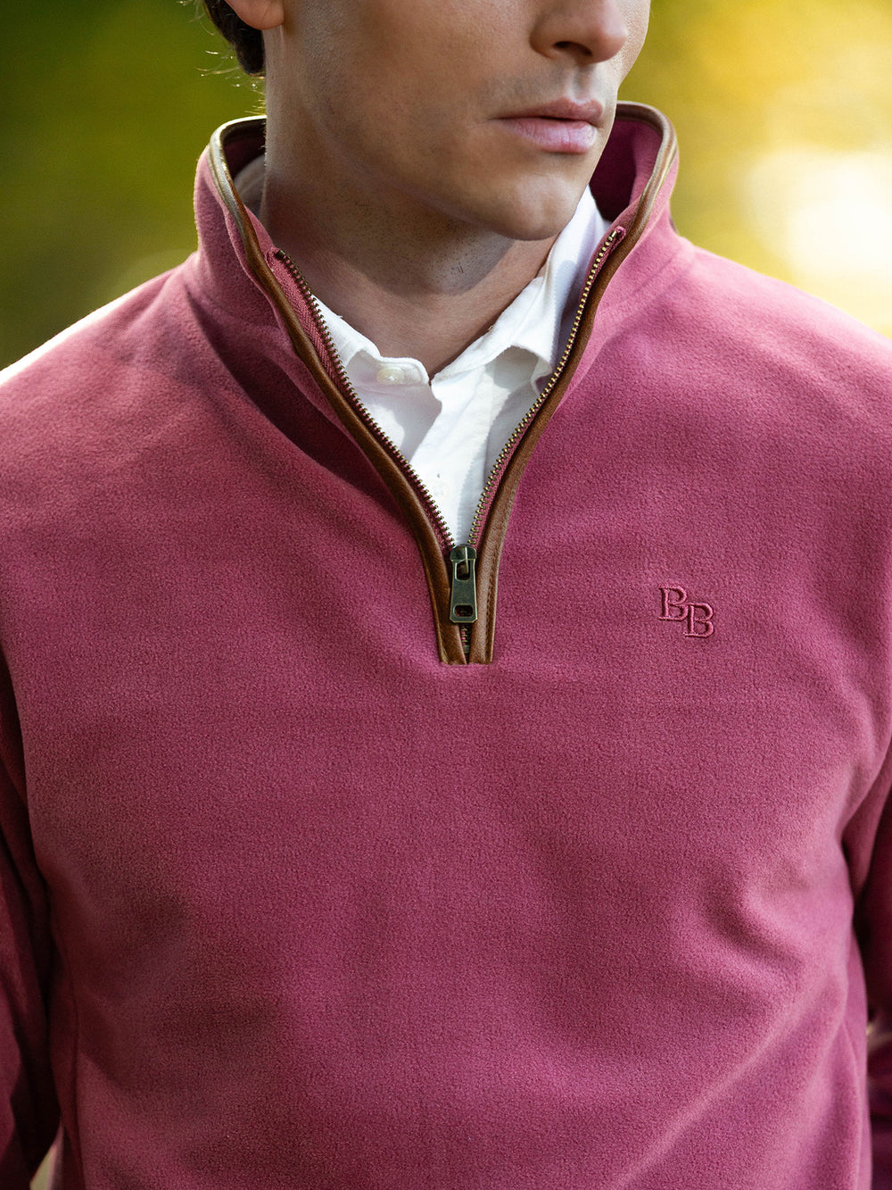 Topsham Unisex Fleece - Rhubarb - Beaumont & Bear