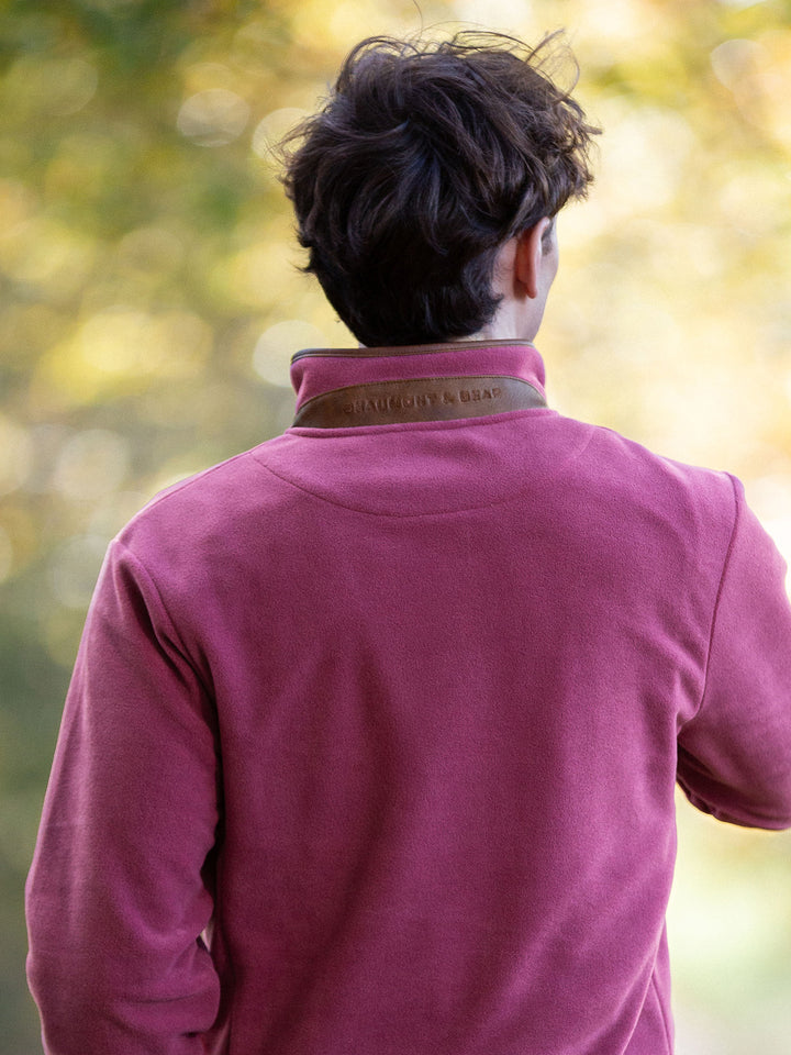 Topsham Unisex Fleece - Rhubarb - Beaumont &amp; Bear