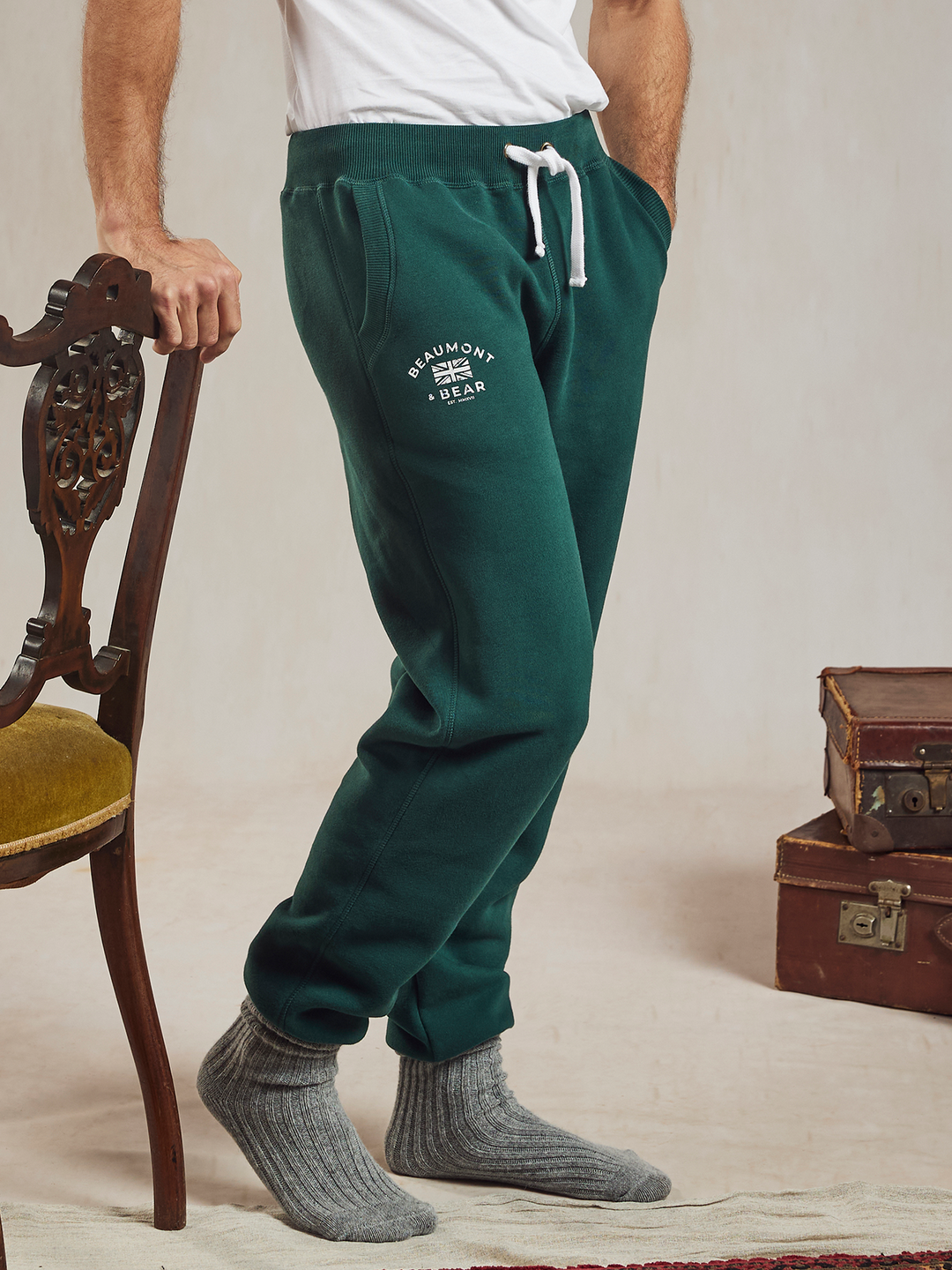 North Sands Unisex Joggers - Green - Beaumont & Bear