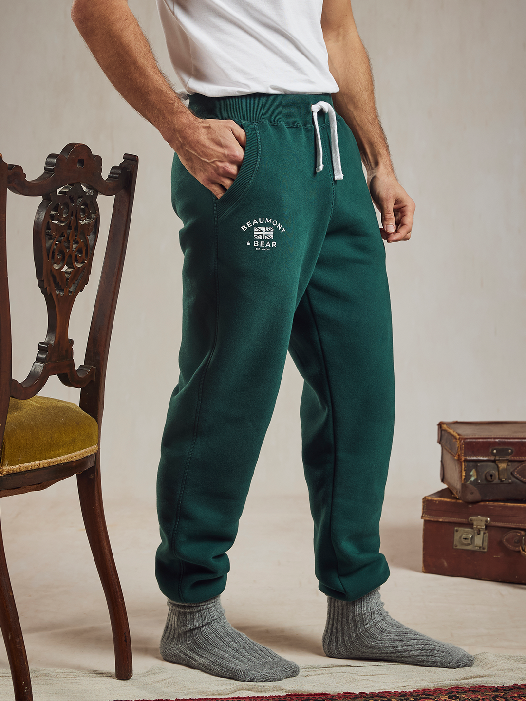 North Sands Unisex Joggers - Green - Beaumont &amp; Bear