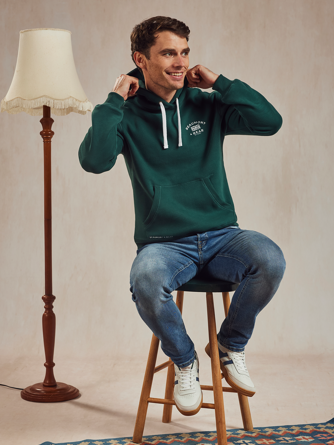 North Sands Unisex Hoodie - Green - Beaumont & Bear