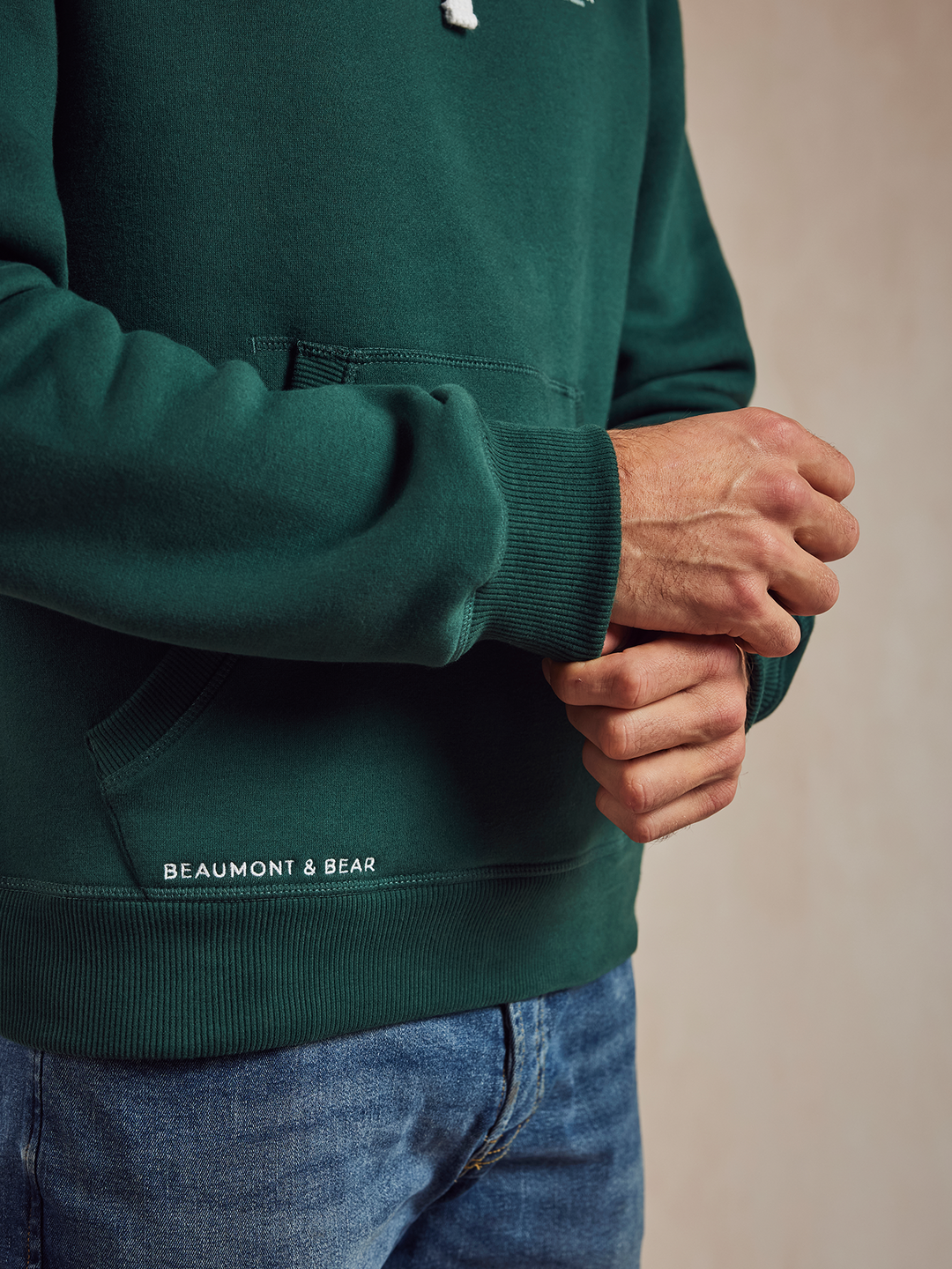 North Sands Unisex Hoodie - Green - Beaumont &amp; Bear
