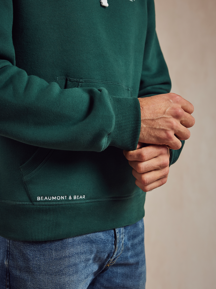 North Sands Unisex Hoodie - Green - Beaumont &amp; Bear