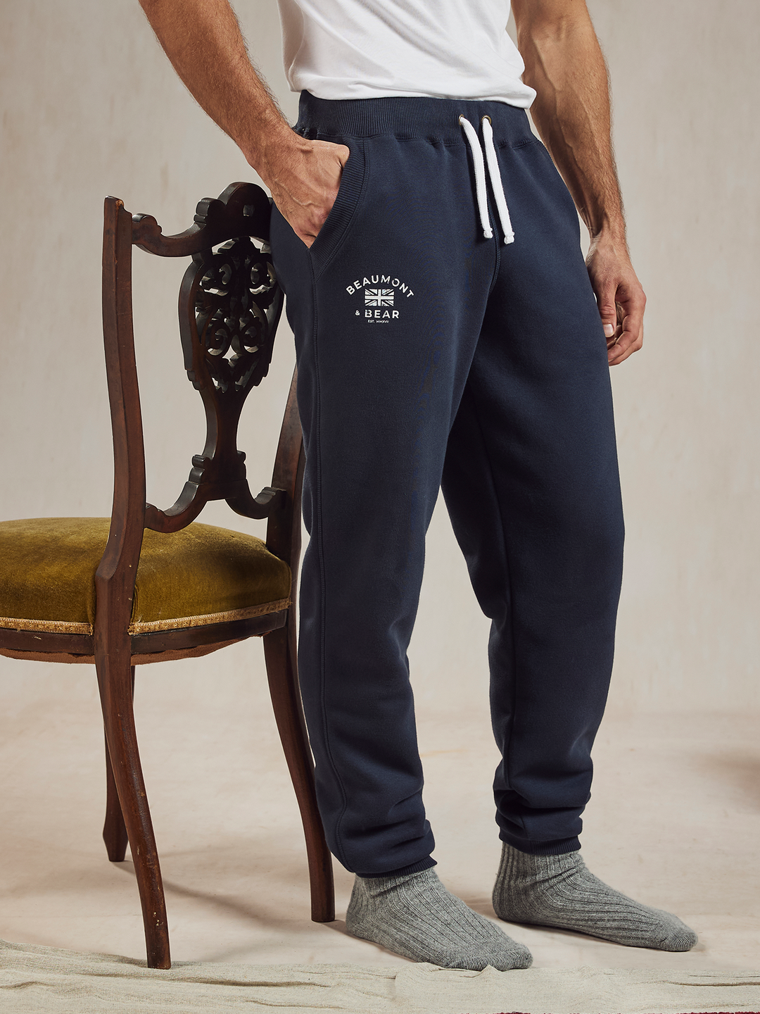 North Sands Unisex Joggers - Washed Navy - Beaumont & Bear