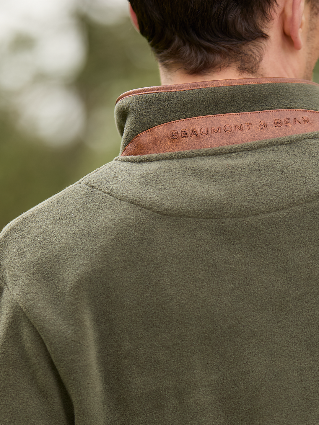 Topsham Unisex Fleece - Khaki - Beaumont &amp; Bear