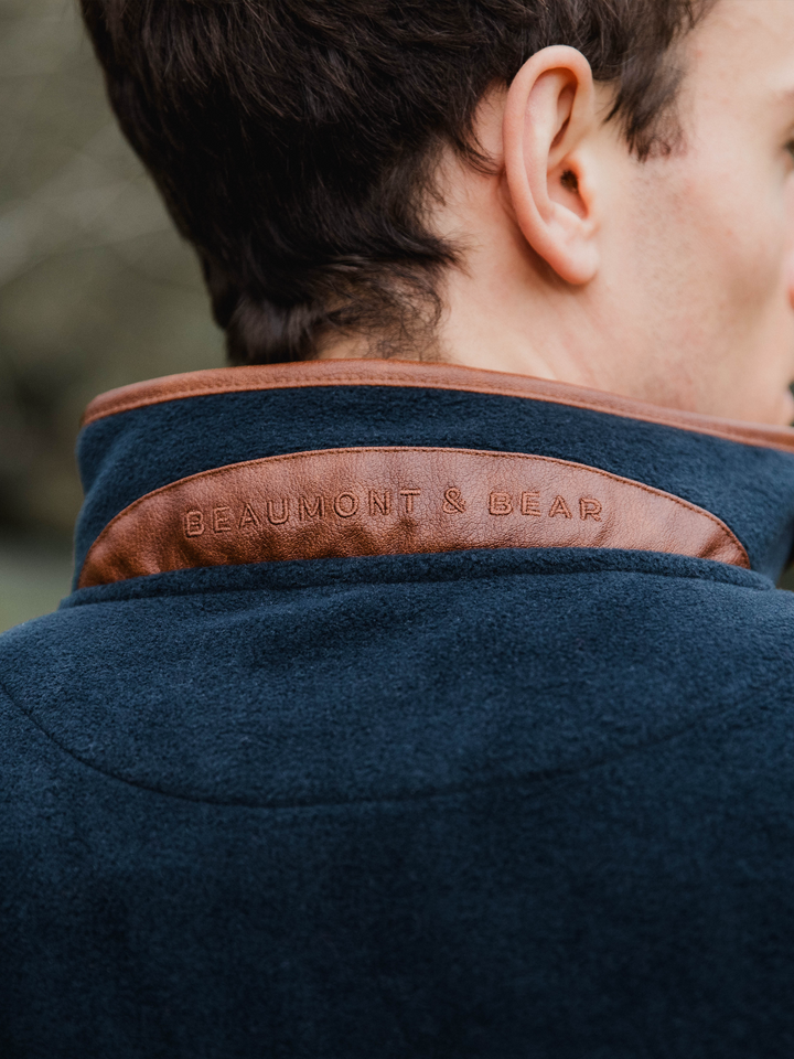 Topsham Unisex Fleece - Navy - Beaumont &amp; Bear