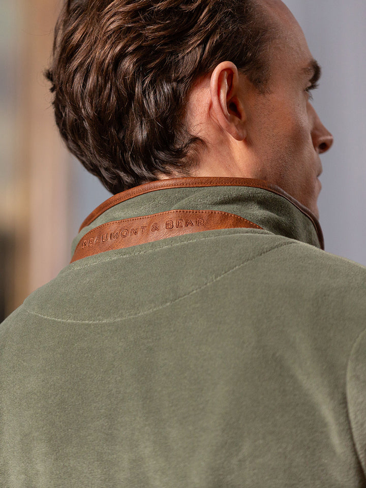 Topsham Unisex Fleece - Sage - Beaumont &amp; Bear