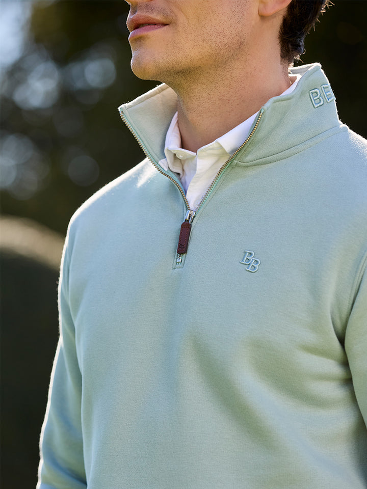Tuckenhay Limited Edition Unisex Quarter Zip - Duck Egg