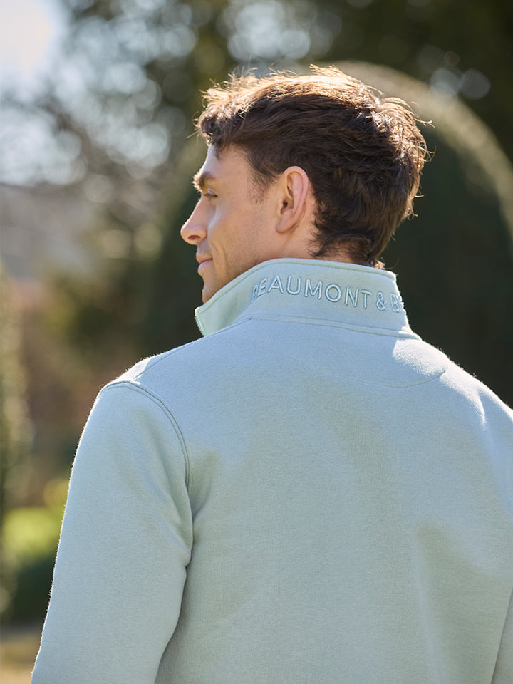 Tuckenhay Limited Edition Unisex Quarter Zip - Duck Egg