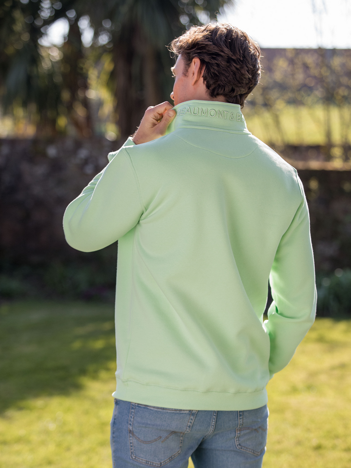 Tuckenhay Unisex Quarter Zip - Mint