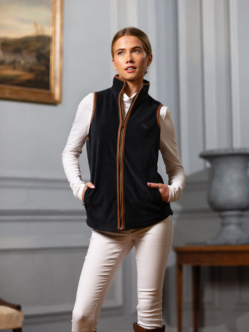 Topsham Women's Fleece Gilet - Navy - Beaumont & Bear