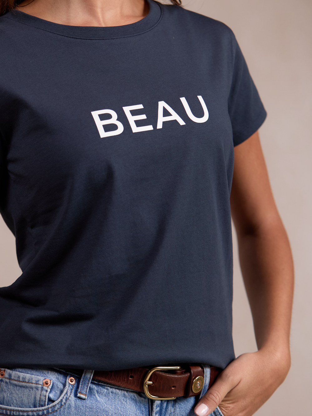 Bantham Women's T-Shirt - Washed Navy - Beaumont & Bear