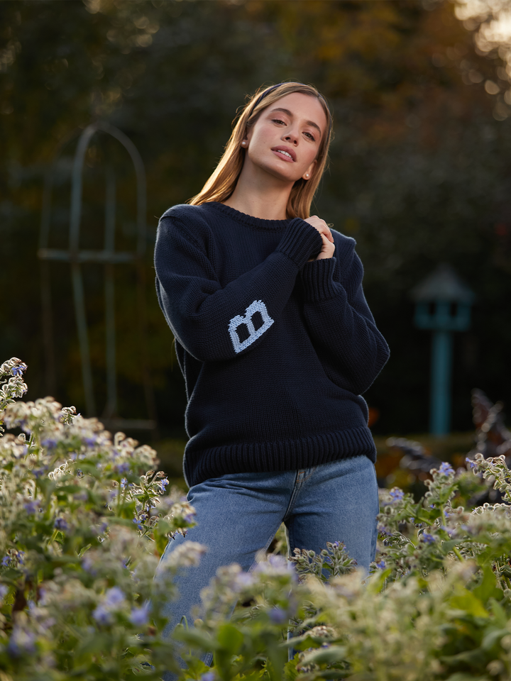 Bigbury Unisex Jumper - Navy - Beaumont &amp; Bear