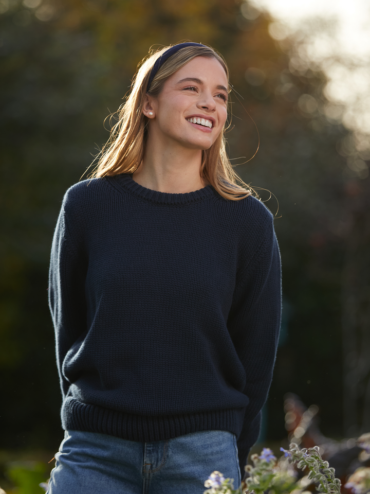 Bigbury Unisex Jumper - Navy - Beaumont &amp; Bear