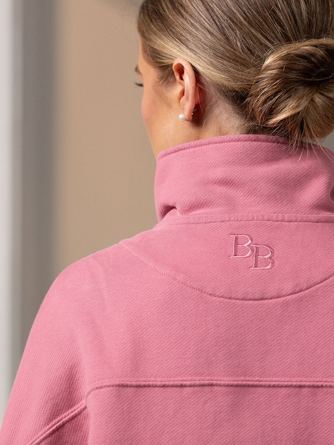Landscove Women’s Pocketed Quarter Zip – Vintage Rhubarb - Beaumont &amp; Bear