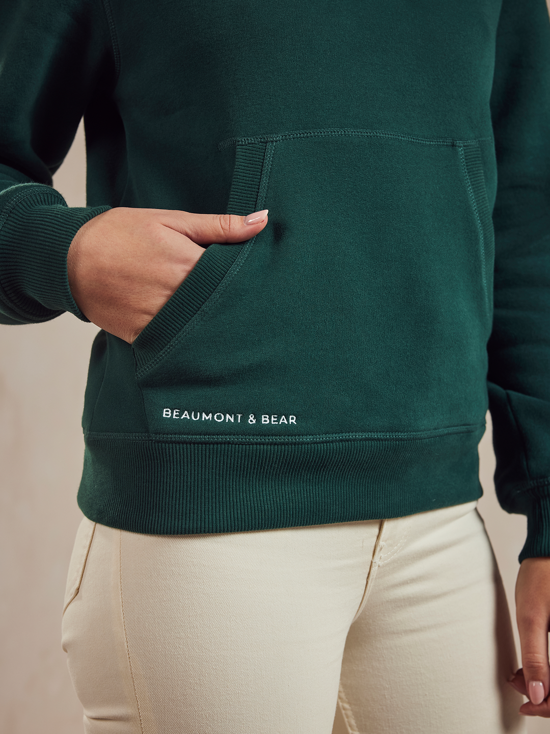 North Sands Unisex Hoodie - Green - Beaumont &amp; Bear