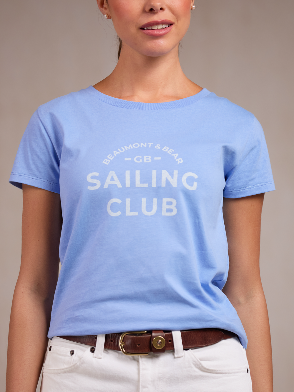 Sailing Club Women's T-Shirt - Cornflower Blue - Beaumont & Bear