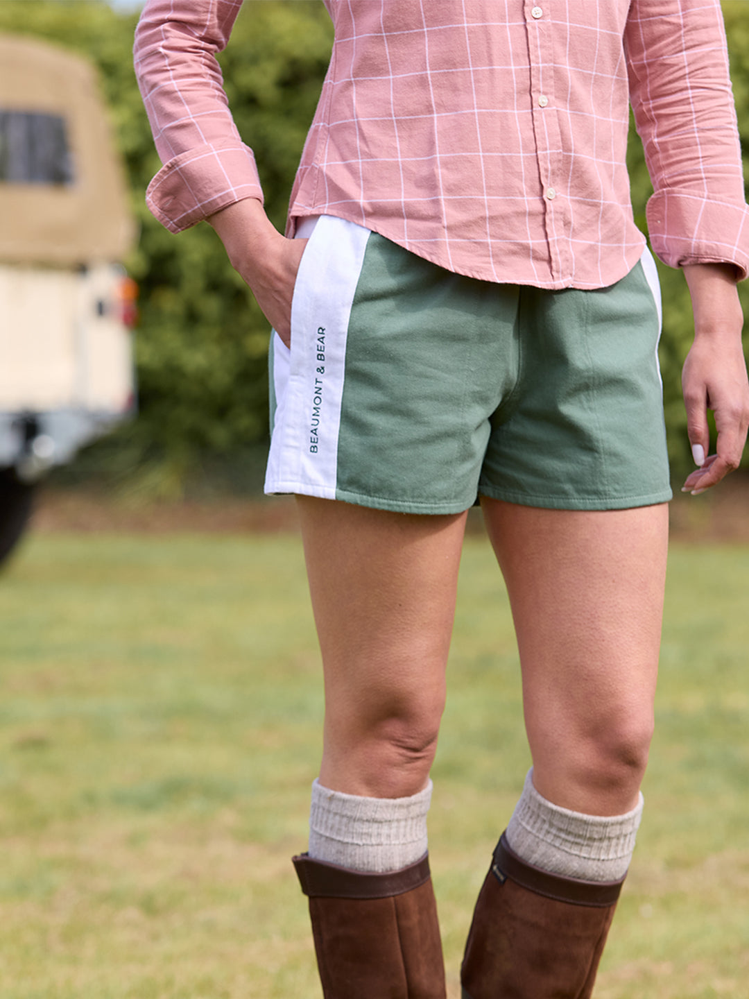 Burlestone Unisex Rugby Shorts - Fern