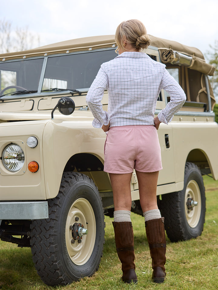 Sunny Cove Unisex Rugby Shorts - Dusty Pink