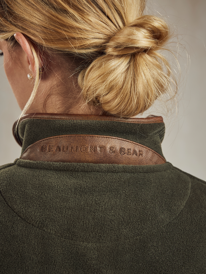 Topsham Unisex Fleece - Khaki - Beaumont &amp; Bear