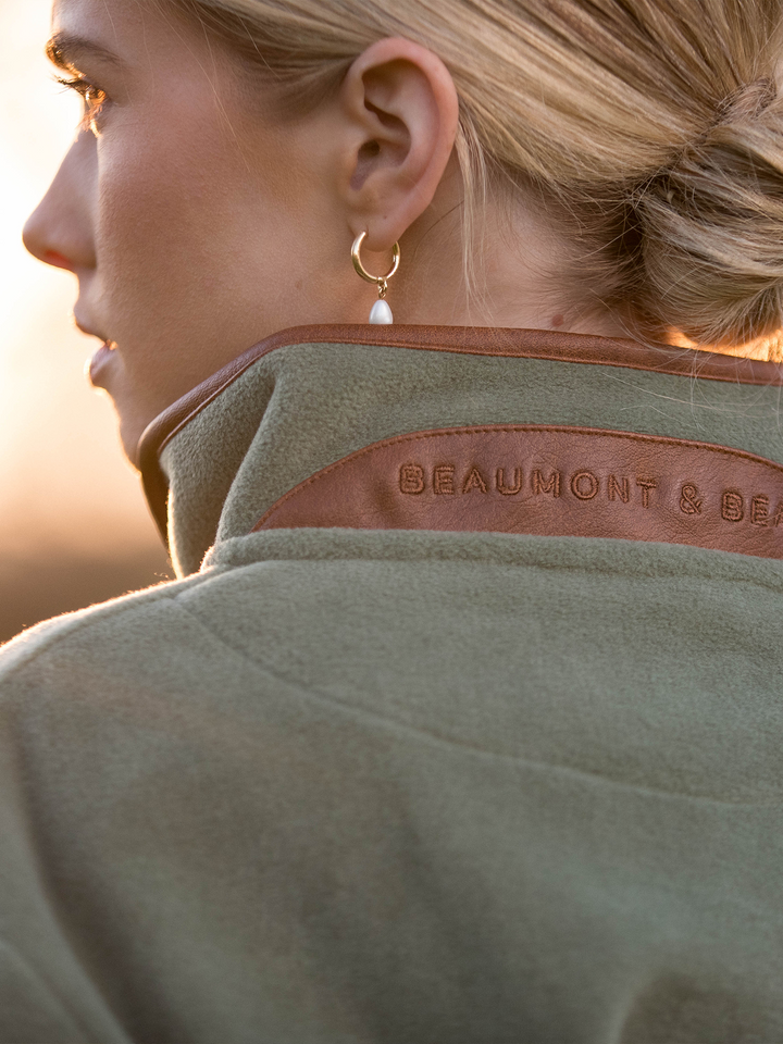 Topsham Unisex Fleece - Sage - Beaumont &amp; Bear