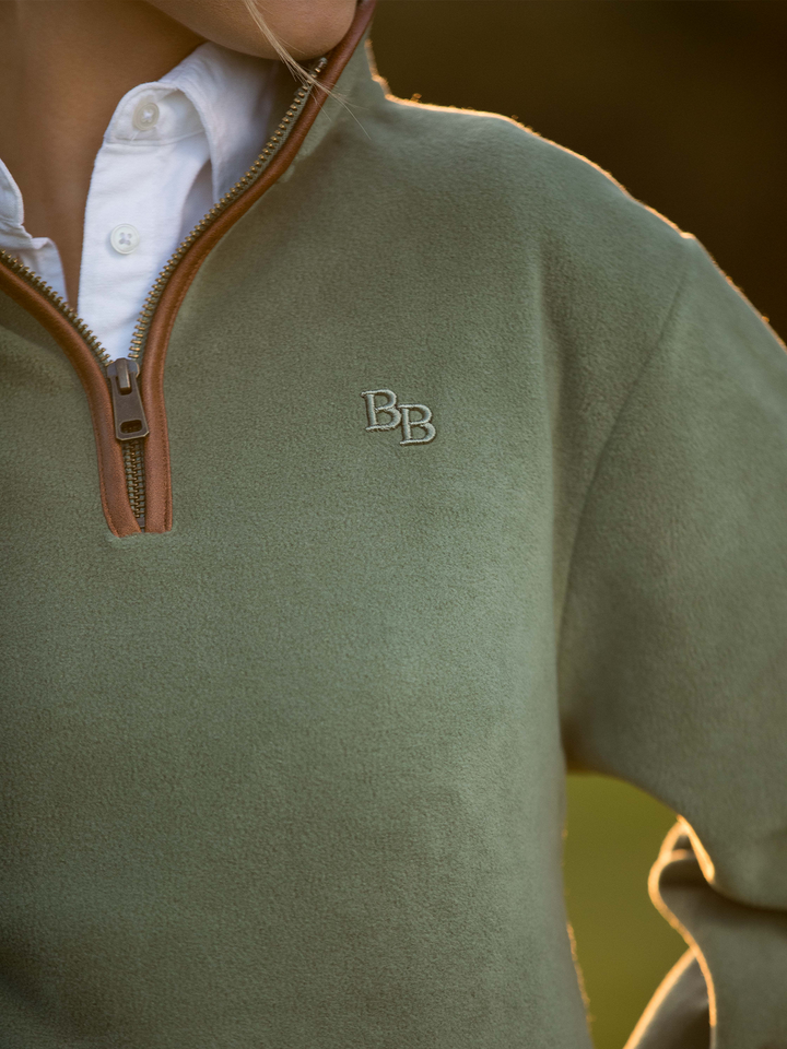 Topsham Unisex Fleece - Sage - Beaumont &amp; Bear