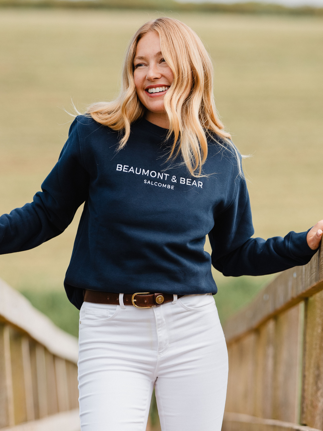 Woodleigh Unisex Sweatshirt - Navy - Beaumont &amp; Bear
