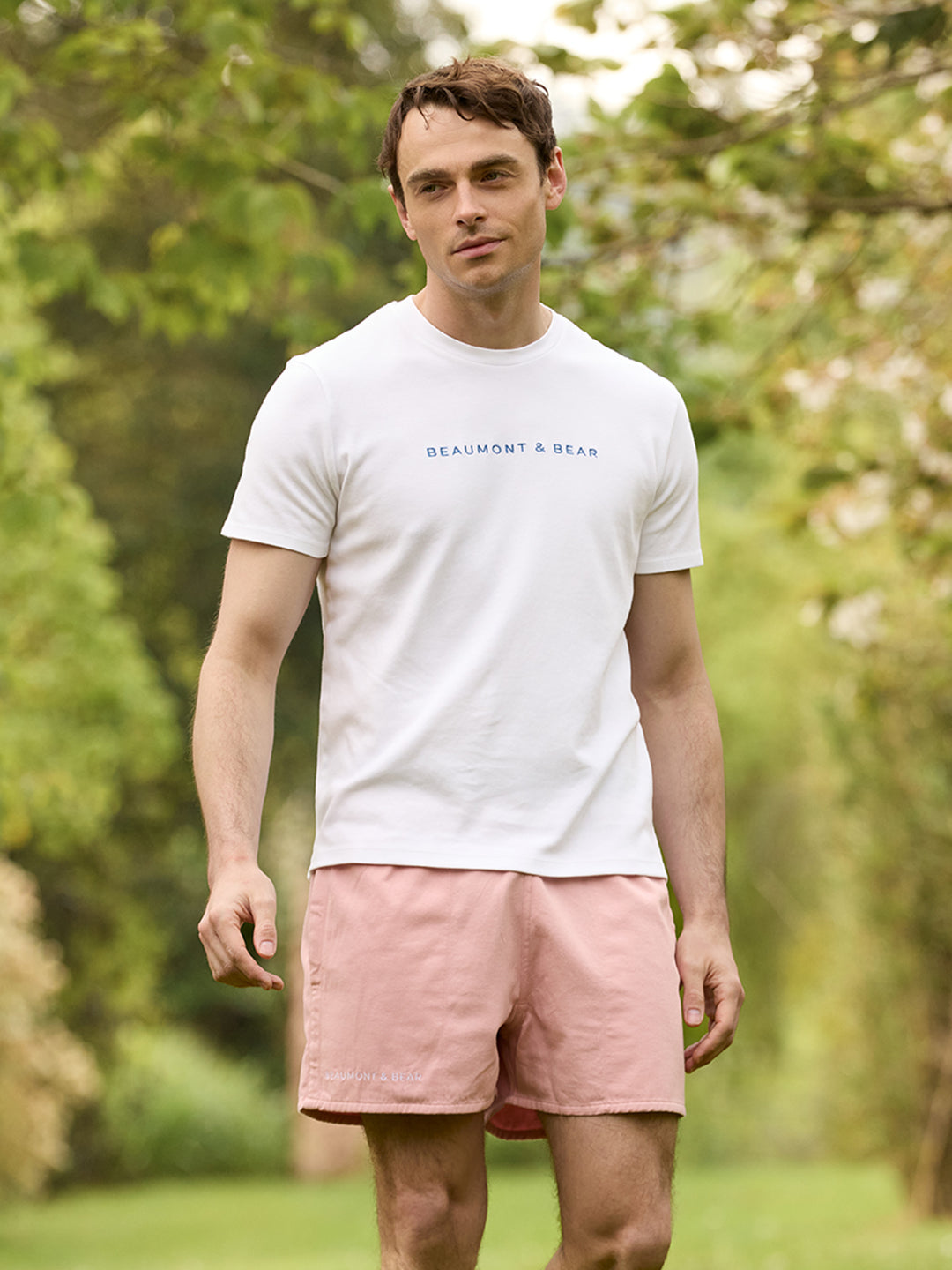 Sunny Cove Unisex Rugby Shorts - Dusty Pink