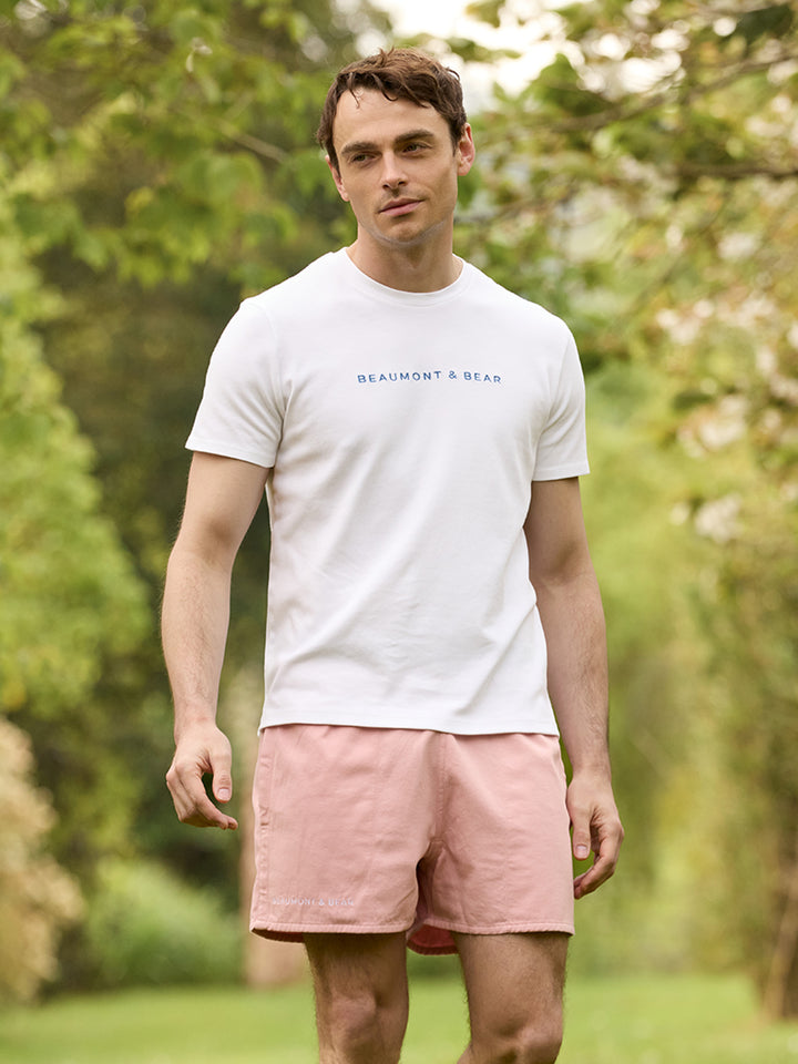 Sunny Cove Unisex Rugby Shorts - Dusty Pink