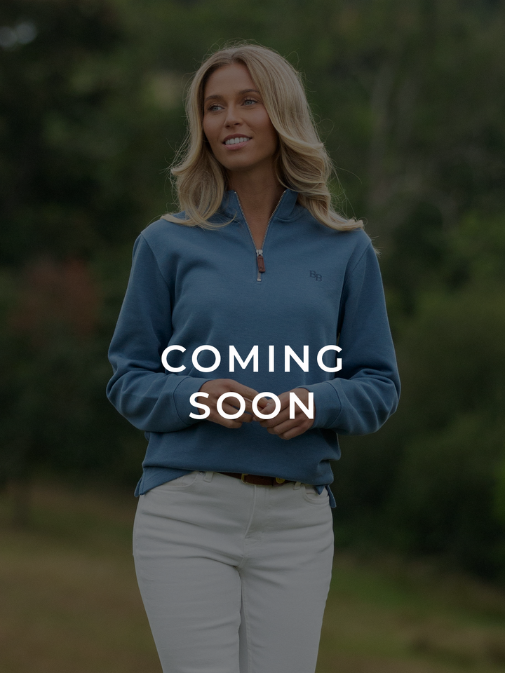 Dittisham Ribbed Unisex Quarter Zip - Vintage Blue