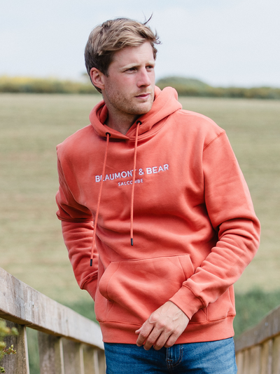 Hope Cove Unisex Hoodie - Burnt Orange