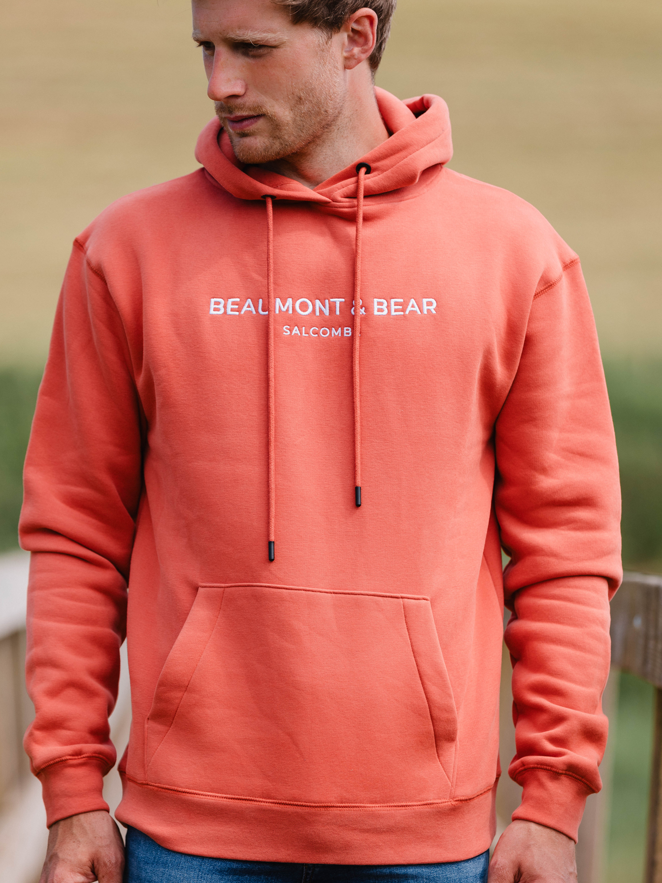 Hope Cove Unisex Hoodie - Burnt Orange