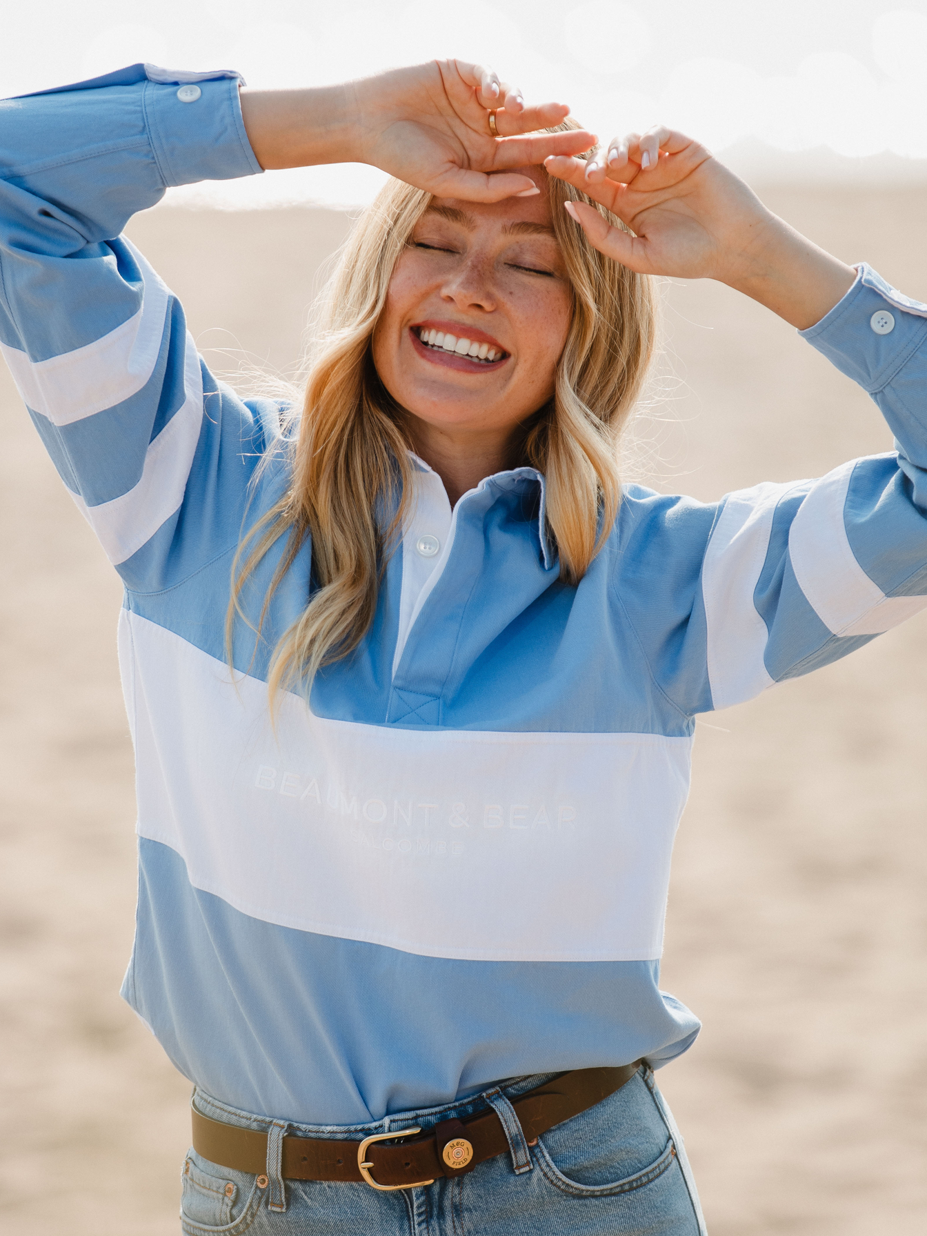 Sandhills Unisex Deck Shirt - Cornflower Blue