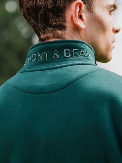 Tuckenhay Unisex Quarter Zip - Green